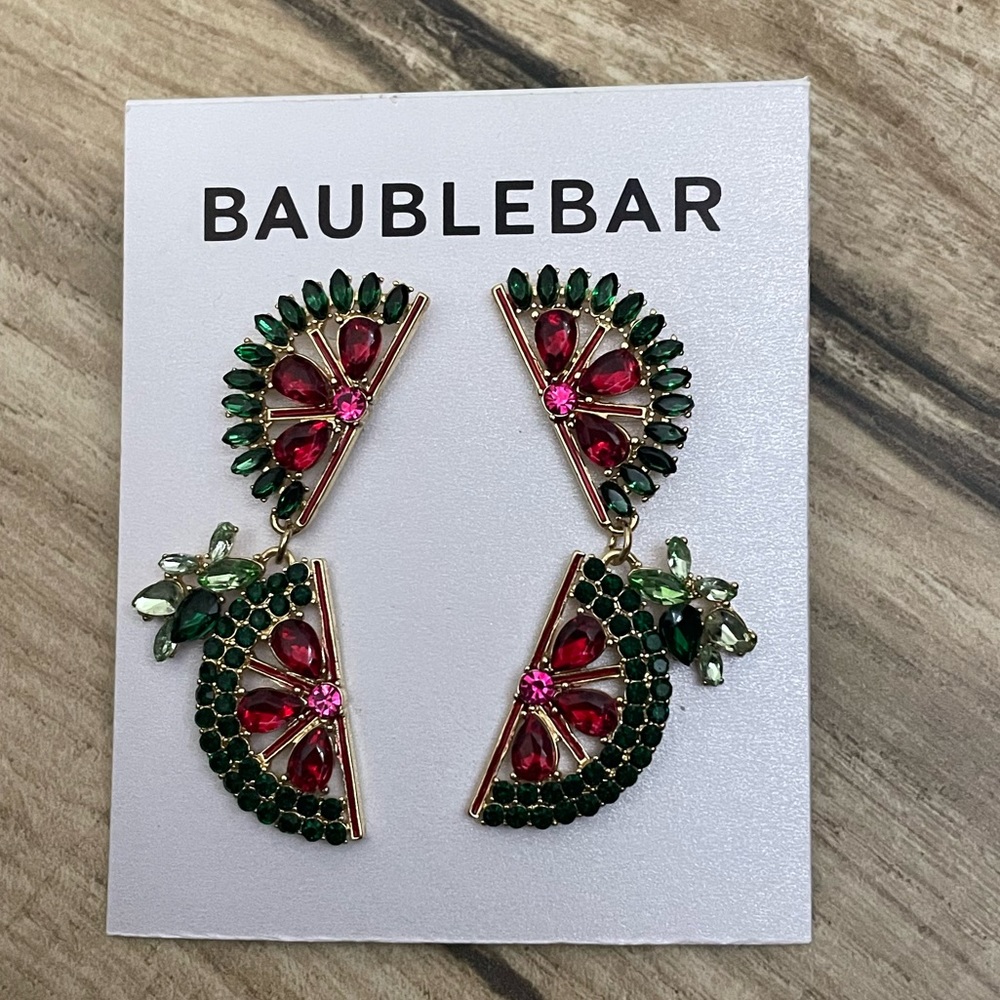 Baublebar Rhinestone Watermelon Earrings